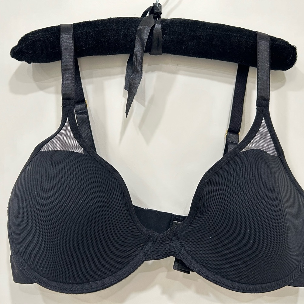 PEPPER NWOT Mesh All You Black Bra 36B